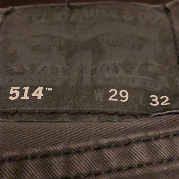 Levi’s 514 white tab jeans grey strait fit 29X32 - Picture 3 of 6